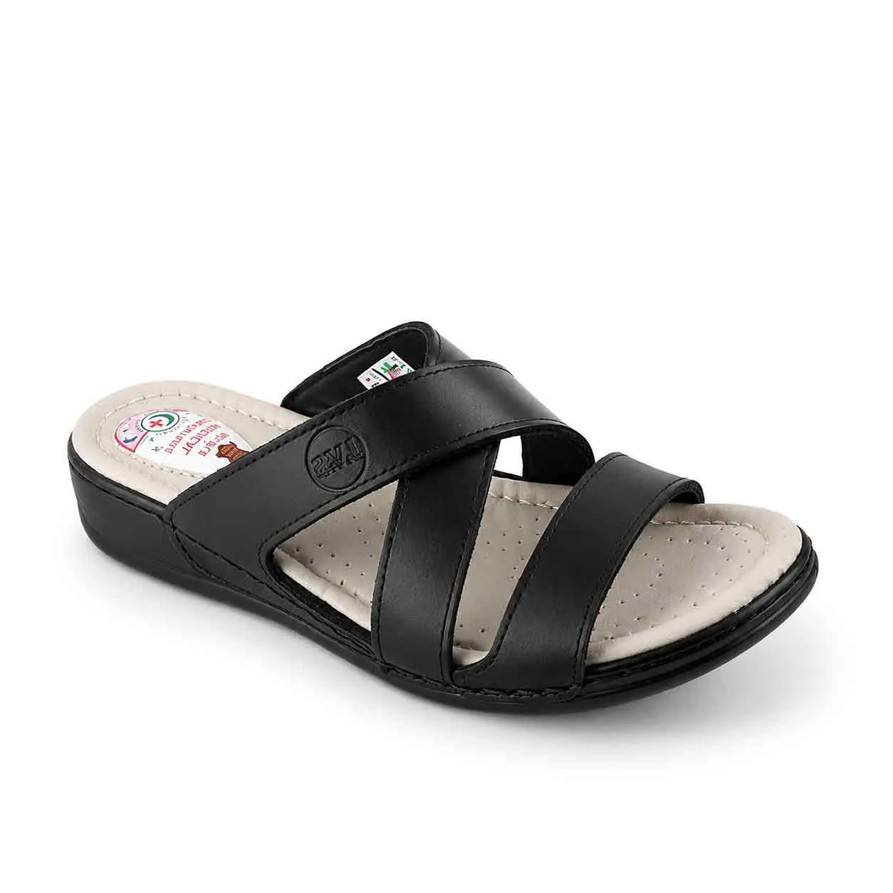 Sandale mÃ©dicale Confort pour femme 502 noir................. 